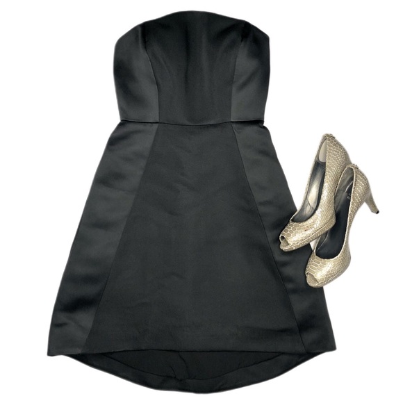 Halston Heritage Fit & Flare Strapless Dress - Picture 3 of 3